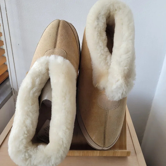 COPY - NWT- 100% GENUINE MEN’S AUSTRALIAN SHEEPSKIN SLIPPERS - (Men’s Size 12) - Picture 13 of 13